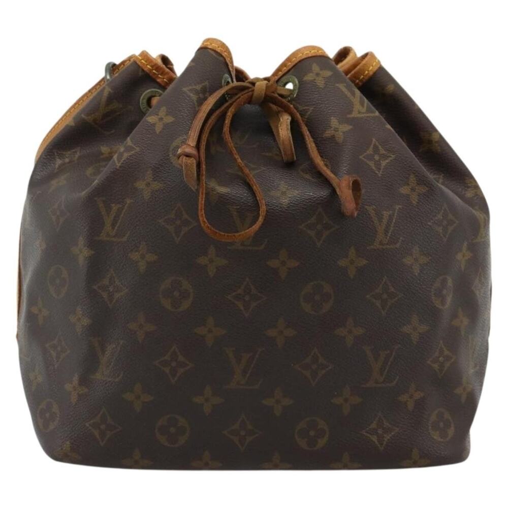 Louis Vuitton Monogram Petit Noe Bucket Bag Brown